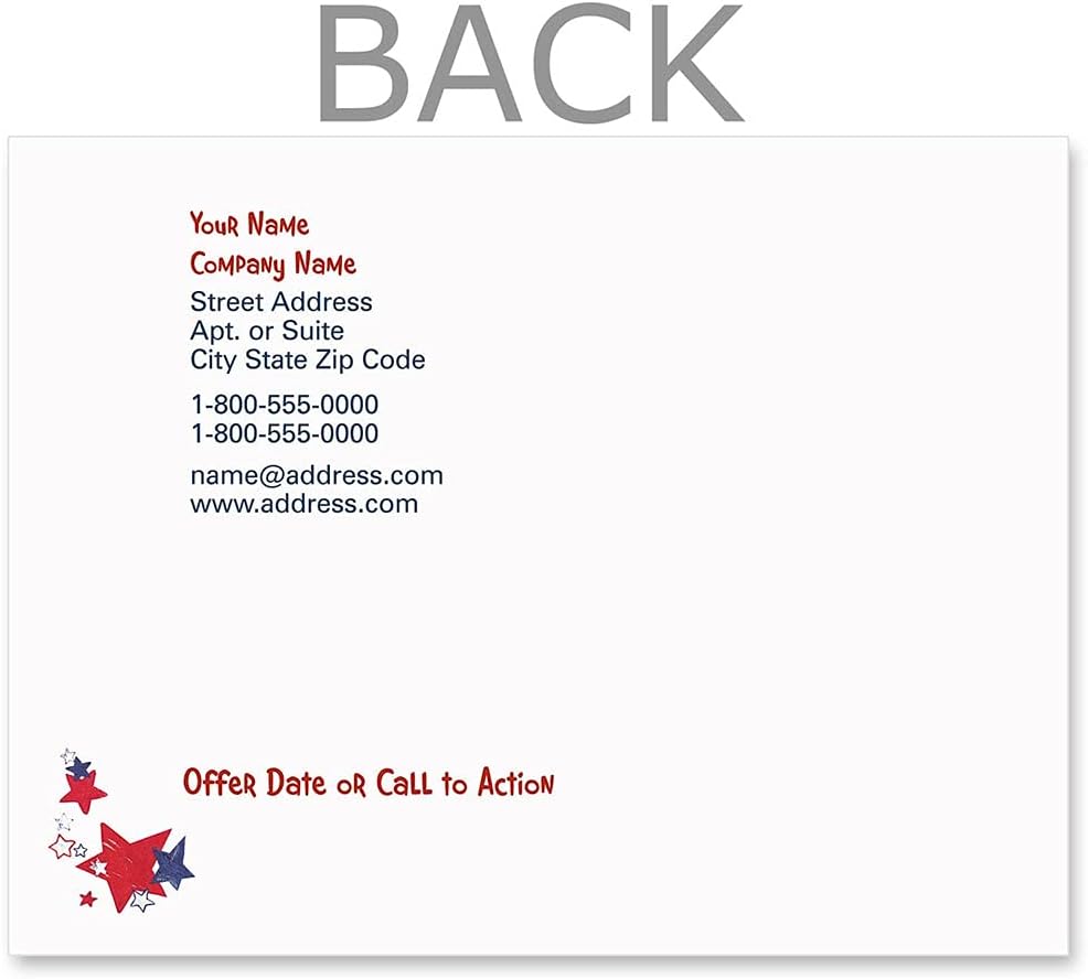 PaperDirect, All American Postcards, Set of 100, Patriotic, Stationery