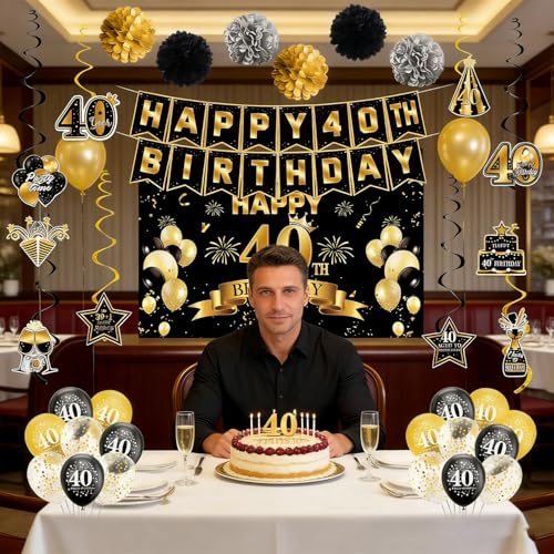 Image of 40th Birthday Decorations for Men Women