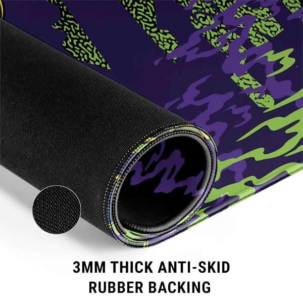 Skinit Large Gaming Mouse Pad - Officially Licensed Scooby Doo vs Monsters Design with Stitched Edges, Waterproof, Non-Slip Rubber Base, Desk Mat for Keyboard & Mouse, 31.5" x 11.8" inches