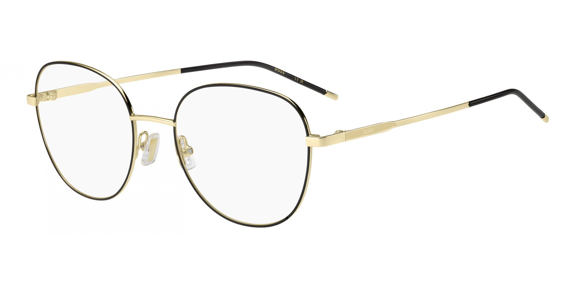 HUGO BOSS Okulary Vista BOSS 2025 Gold Black 53/19/131.2 damskie