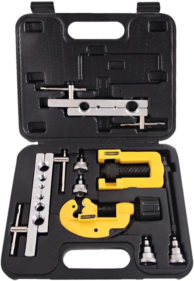 Manual Copper Pipe Expander 3-19mm Tube Cutter Flaring Tool Kit Expanding Hole Opener Flared Refrigeration Repair Tools