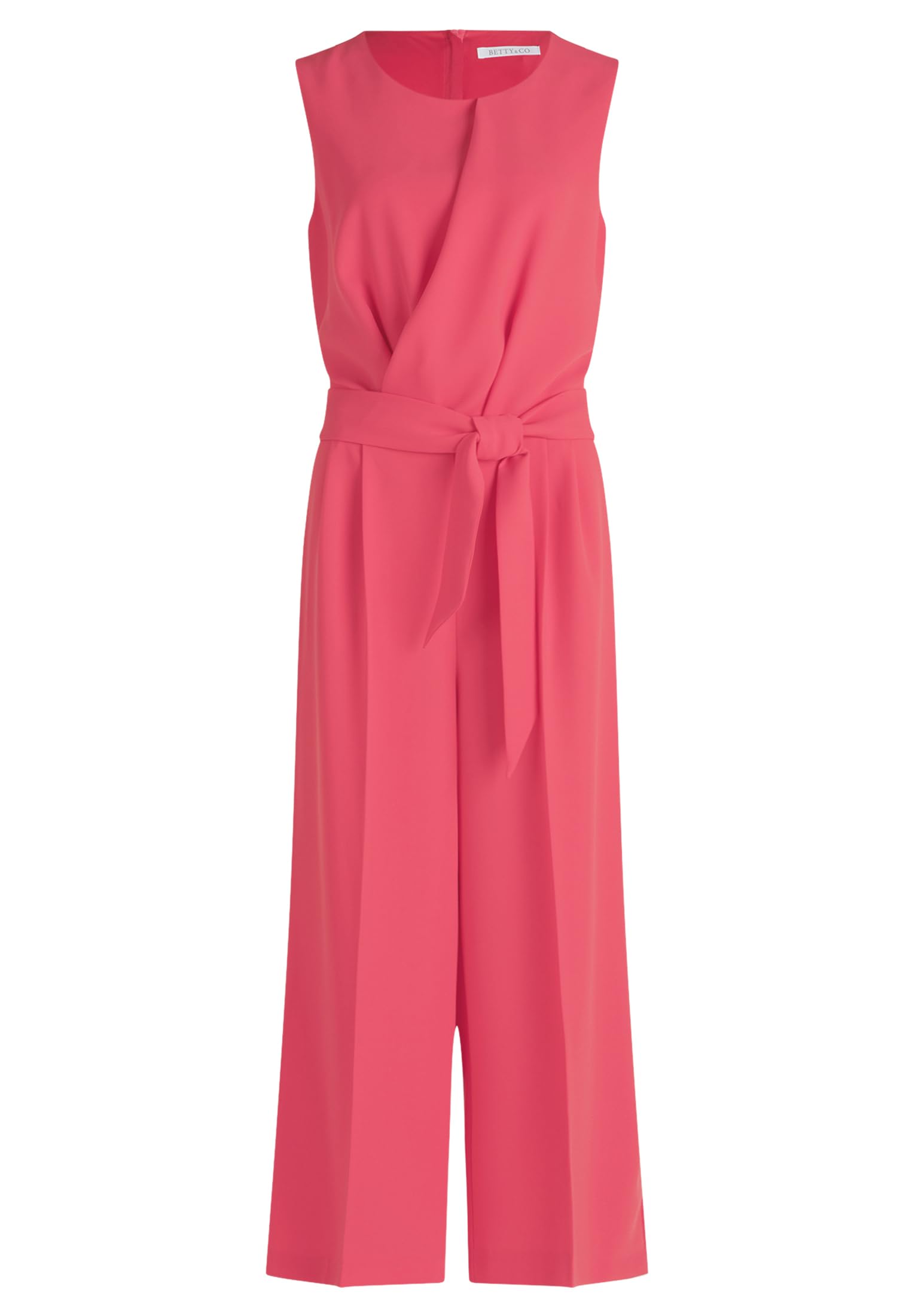 Betty&Co Damen Jumpsuit Overall – Ohne Arm, Falten