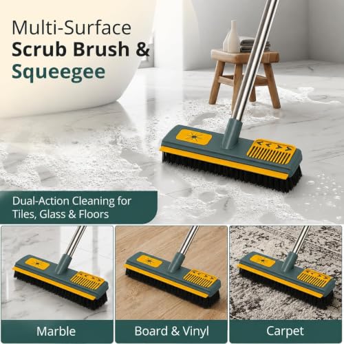 Image of Toilet Plunger and Brush, 2-in-1 Toilet Cleaning Brush with Long Handle