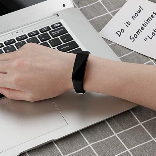 Pulseira de relógio UKCOCO compatível com Fitbit Inspire HR/Inspire – Pulseira de relógio de couro I