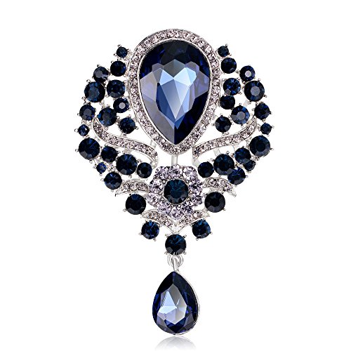 Broche pendentif en verre et épingles pour fixer et embellir vos vestes