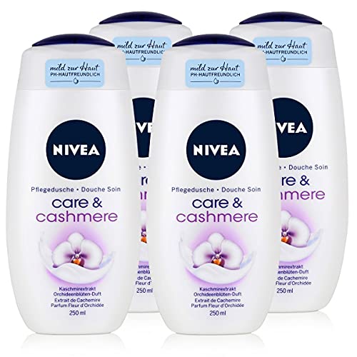 Nivea Care & Cashmere Creme-Duschgel, 4er Pack (4 x 250 ml) – Ansicht 1