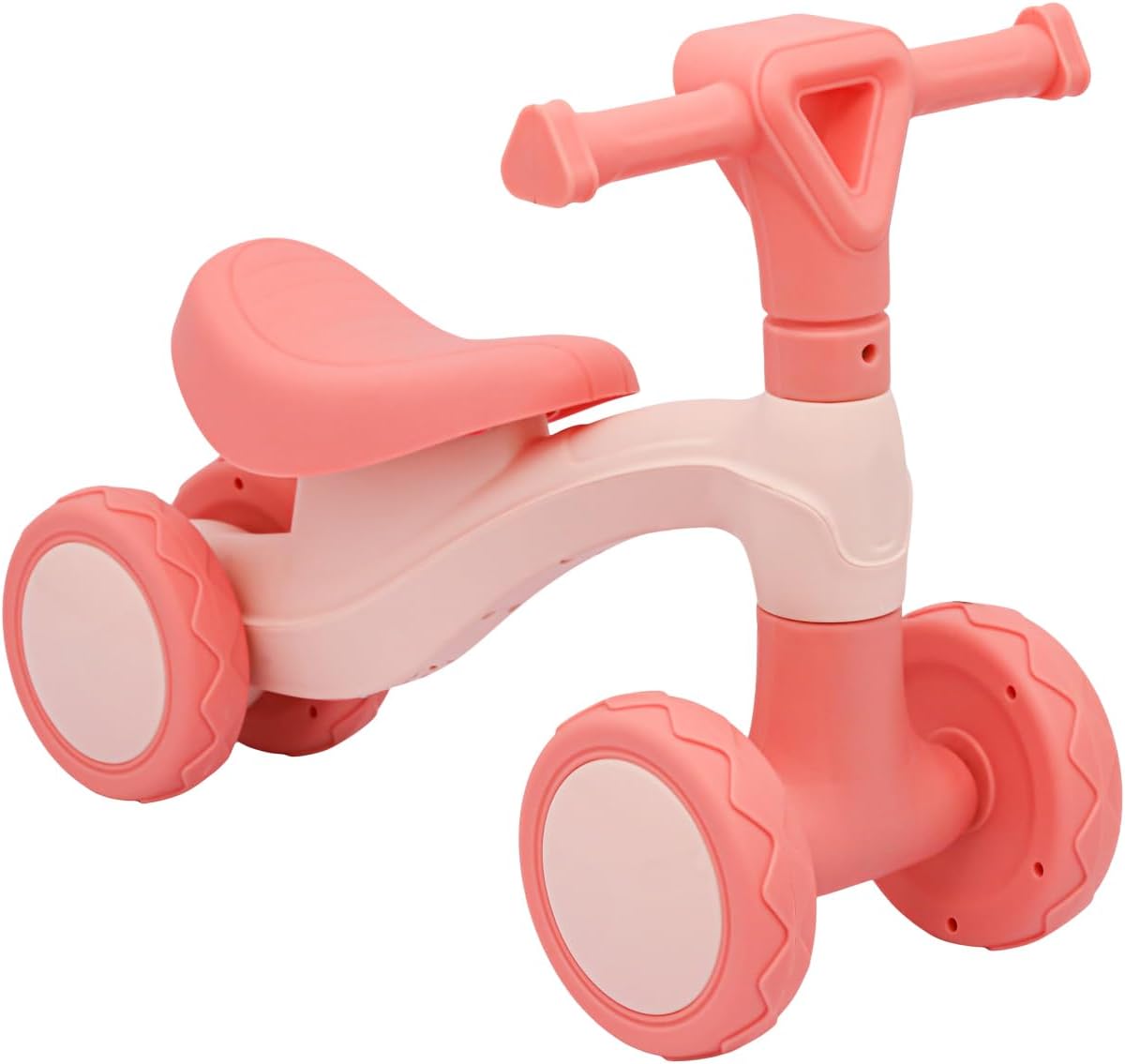 Bicicleta Andador Equilíbrio Sem Pedal 4 Roda Zippy Toys (Rosa)