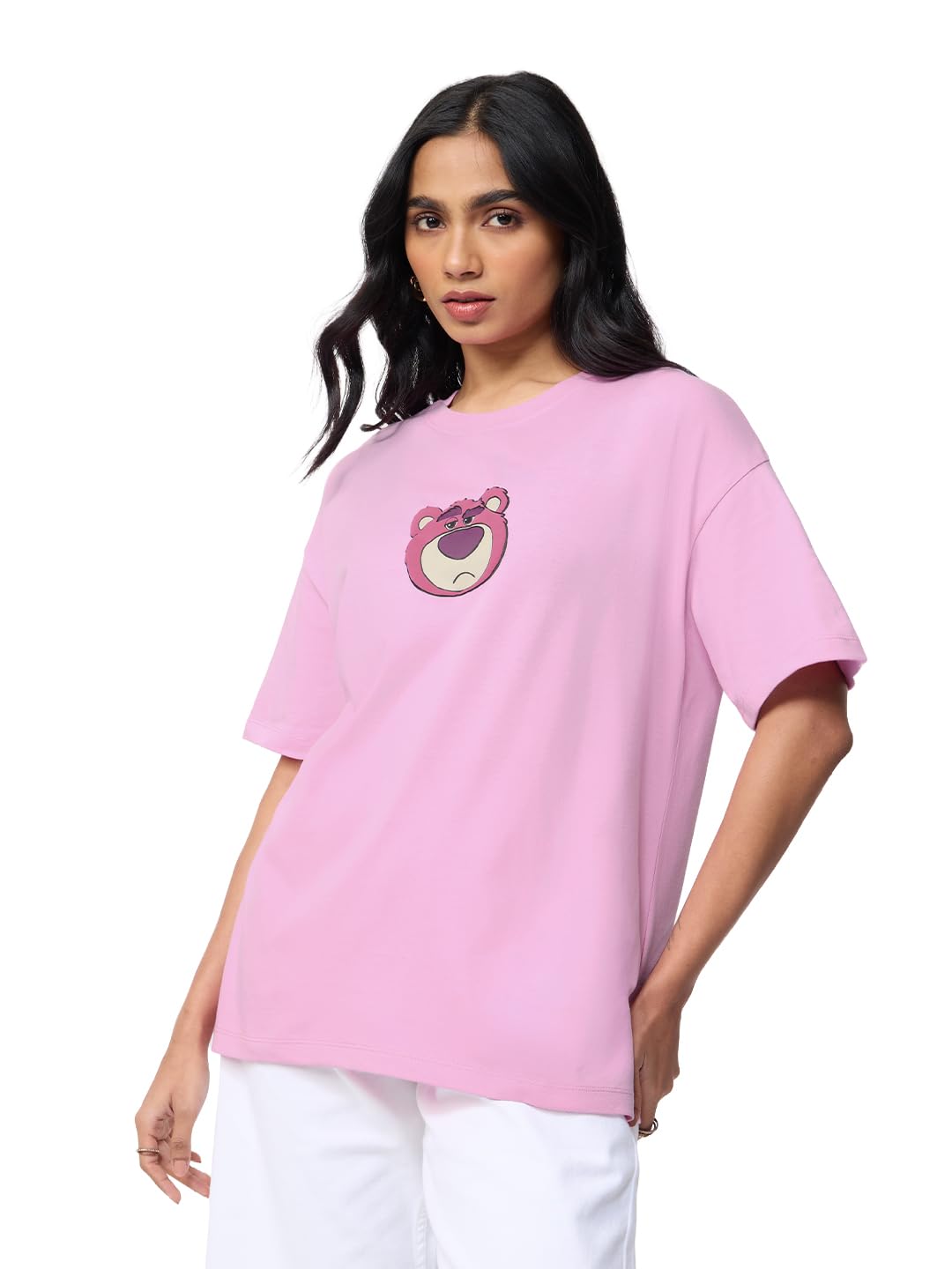 The Souled Store Lotso: Really? T-shirt oversize da donna e ragazza, a maniche corte, girocollo, con stampa grafica, in cotone, oversize, leggera, per tutti i giorni, streetwear