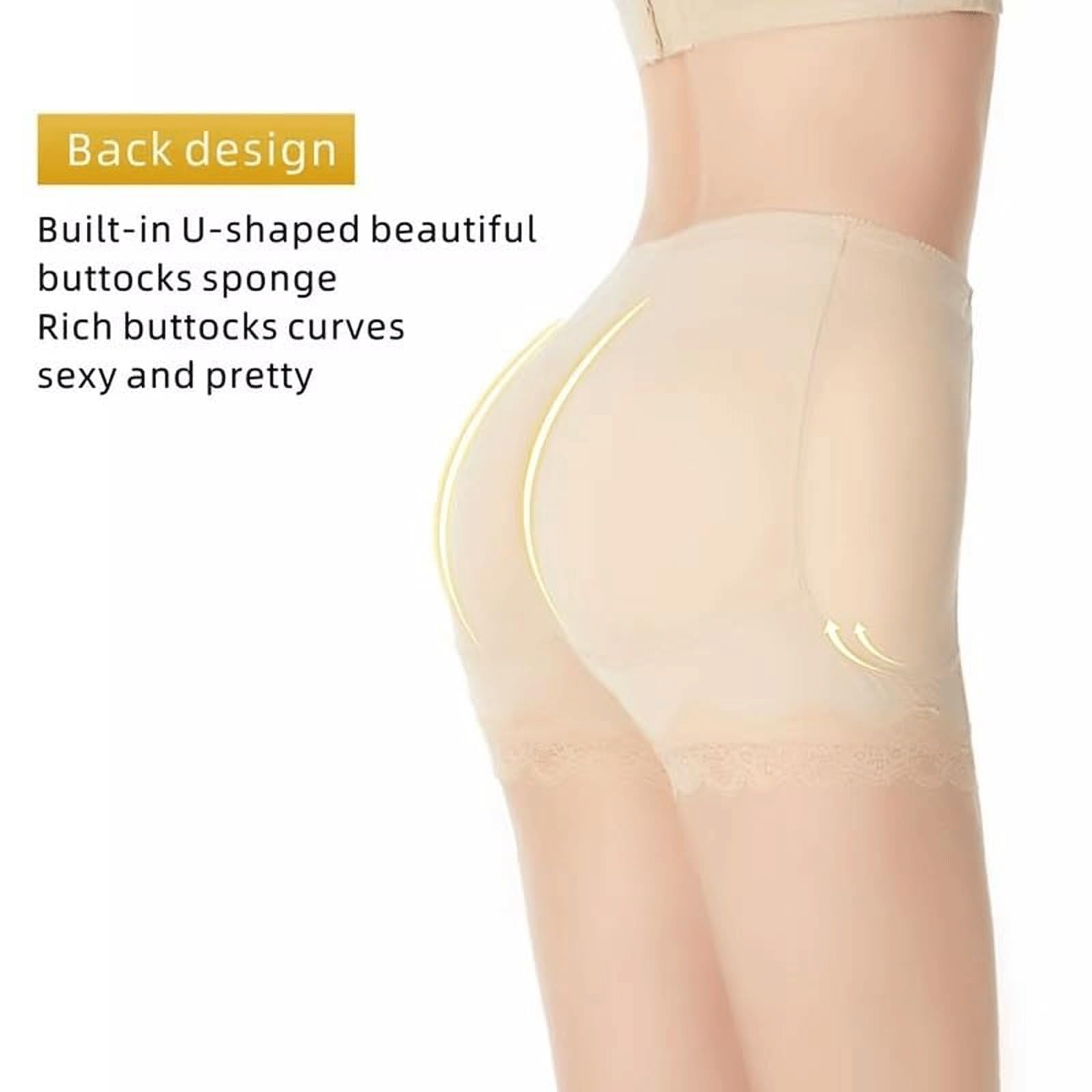 Steuerhöschen for Damen, Spitzenbesatz, Anti-Scheuern, Shapewear-Shorts, nahtloser Po-Heber, Bauchkontrolle, Boyshort unter dem Körper(Skin1Pcs,Large)