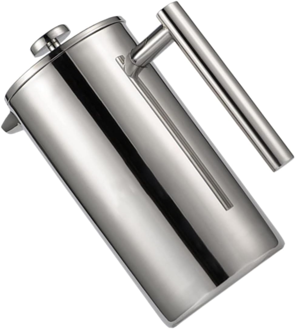 Luxshiny Stainless Press Tea Infuser Multi Function Filter Teapot for Tea Coffee and Beverages Easy to Clean for Home and Gatherings