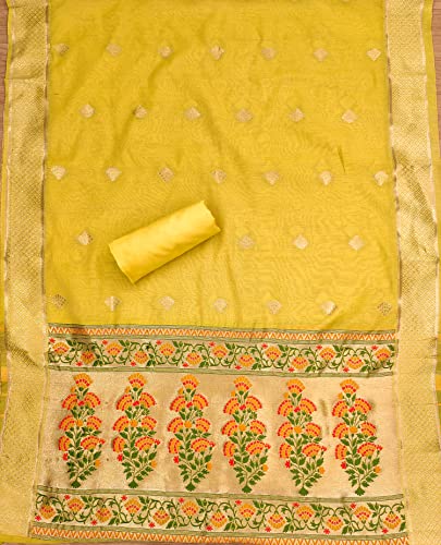 Image of Pandadi Women's Cotton Jacquard Unstitched Salwar Suit Dress Material