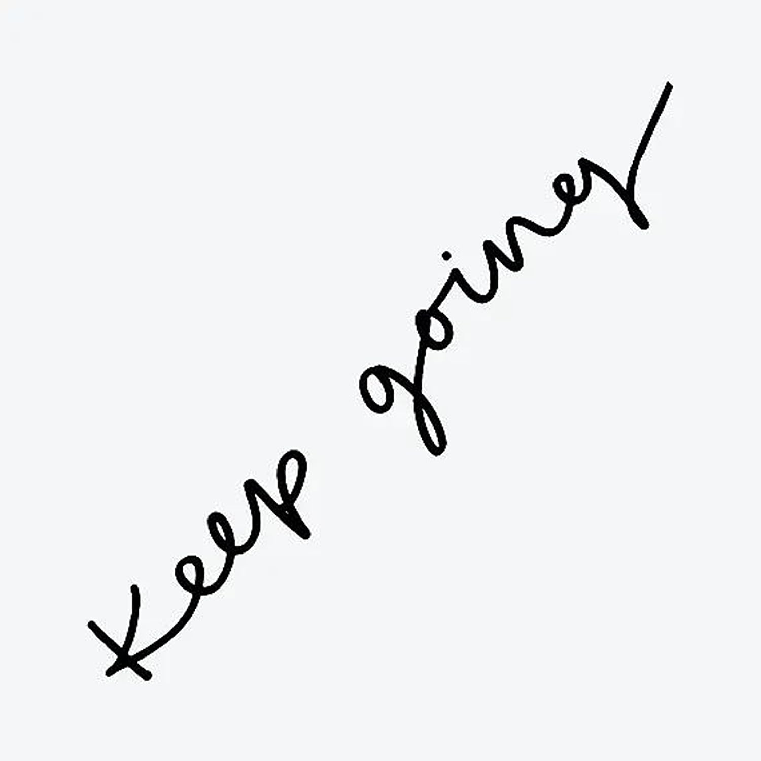 Simply Inked Keep Going Semi Permanent Tattoo, Designer Semi-Permanent Tattoo for Girls Boys Men Women waterproof Sticker Size: 2 x2 inch | Black | 2g-image-44
