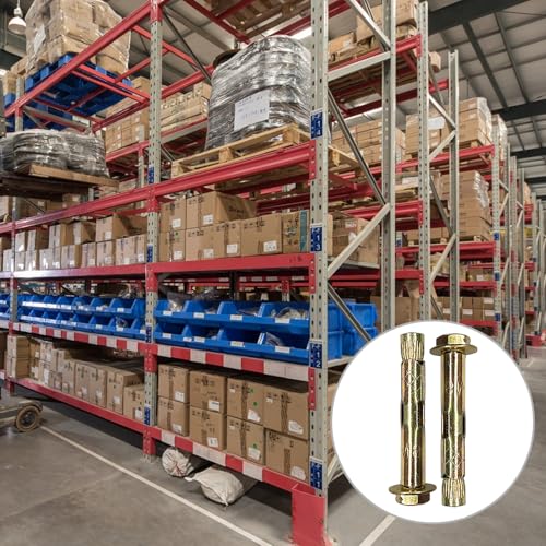 JXPXJMY 14 Stück Kohlenstoffstahl Hochleistungs Spreizankerbolzen, Verzinkte Schrauben für Bodenwand und Deckenkonstruktion (M6*50)