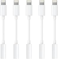 Vista 11 de Adaptador Lightning a conector de auriculares de 3.5mm con certificación MFi de Apple, calidad de audio premium y chip DAC para escuchar música