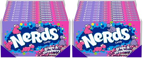 Nerds Candy sabor uva y fresa caja 5 oz pack 24 miniatura 1