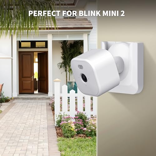 Image of Blink Mini 2 No Drill Wall Mount Bracket for Blink Mini 2 /Blink Outdoor 4 /Blink Indoor Camera,No Screw Adhesive Blink Camera Mount for Blink Indoor Outdoor Camera 3Pack (Camera Not Included),White