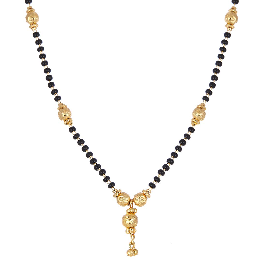 1 Gram Plated Combo - Mangalsutra Pendant Tanmaniya Nallapusalu - Design 10