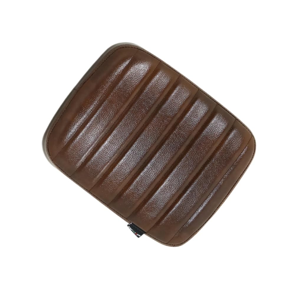 Housse de coussin de selle Cub110 CC110 2023 en cuir synthétique marron haute finition - 2