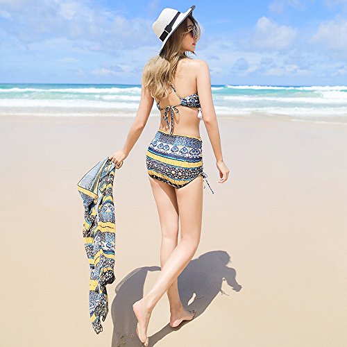 Maillot de bain spa et cure thermale ensemble 3 pièces ZUBJN taille haute