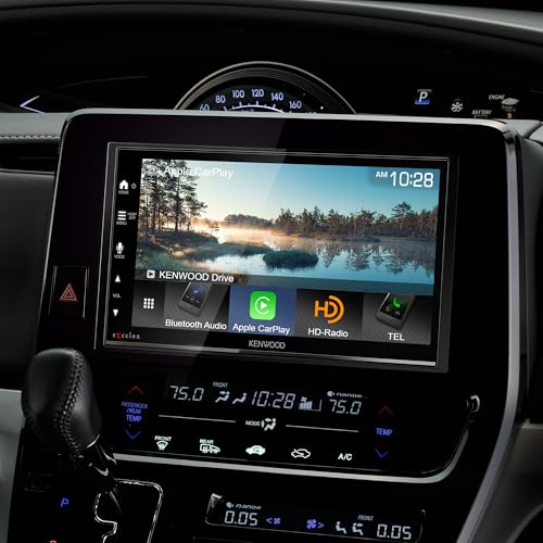 Image of KENWOOD DMX709S eXcelon 6.95-Inch Capacitive Touch Screen, Car Stereo, CarPlay and Android Auto, Bluetooth, AM /FM HD Radio, MP3 Player, USB Port, Double DIN, 13-Band EQ, SiriusXM
