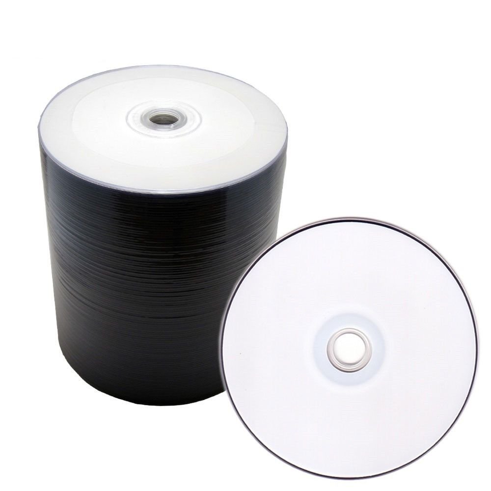 MAM-A/Mitsui 80Min 700MB 52X Silver White Thermal Non-Hub CD-R Media 100 Pack