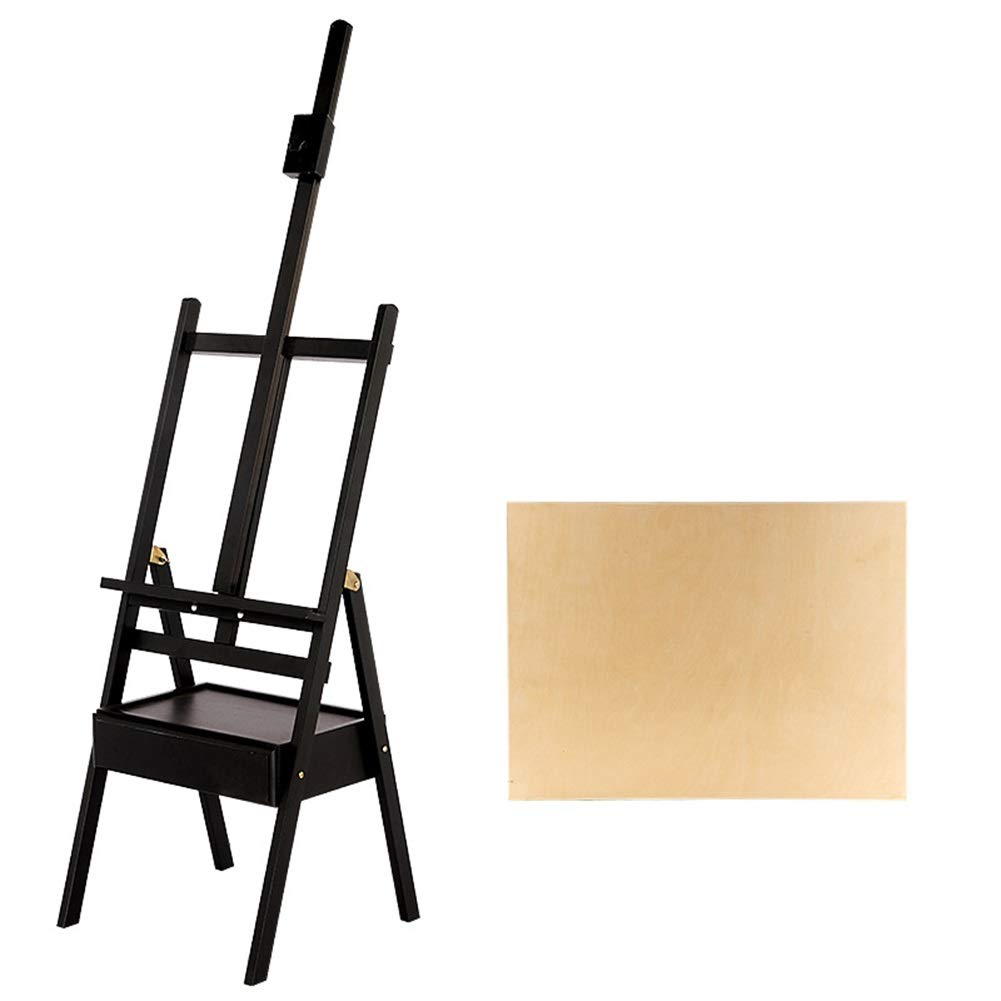 WDSOPK Professional a Frame Easel for Artists Black Easels for Posters(One Color Easel+4K drawing board)