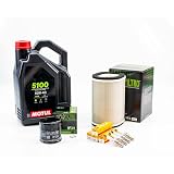Kit Révision Filtres Bougies pour YAMAHA FJR 1300 AS de 2006 à 2011   MTL 5100 10W40 4L