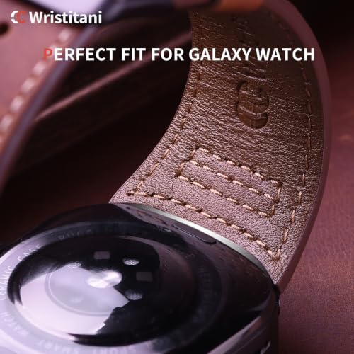 Image of Wristitani Leather Strap for Samsung Galaxy Watch Ultra /9 /8 /7 /6 /5 /4