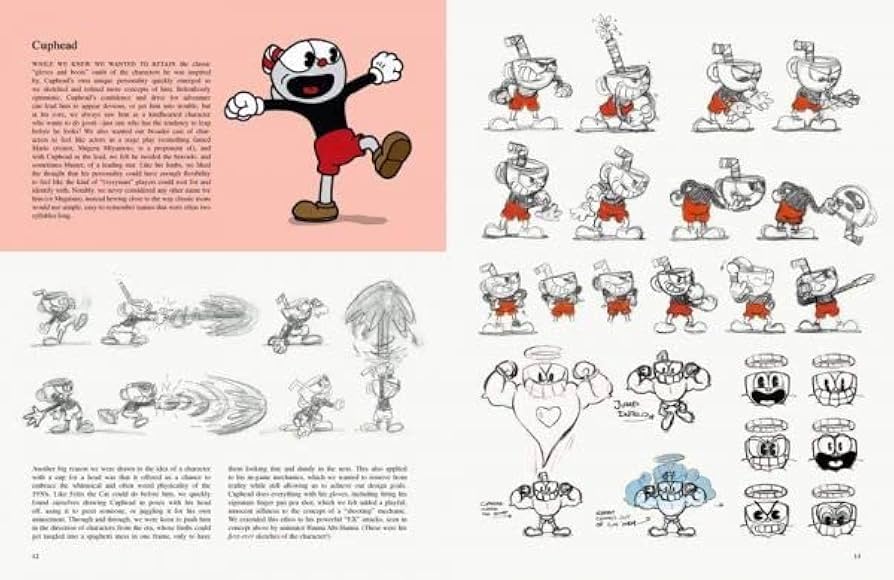 【海外限定／レア】CUPHEAD アートブック セル画 シグネチャーエディション 海外限定／レア】CUPHEAD アートブック セル画 シグネチャー