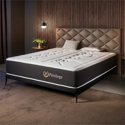 Naturalex - Colchón Premium Privilege 150x190 cm - Altura 30 cm - Espuma Viscoelástica AeraPur HQ & Blue Látex - 7 Zonas de Confort, Óptima Ventilación, Adaptable - Certificado Oeko-Tex