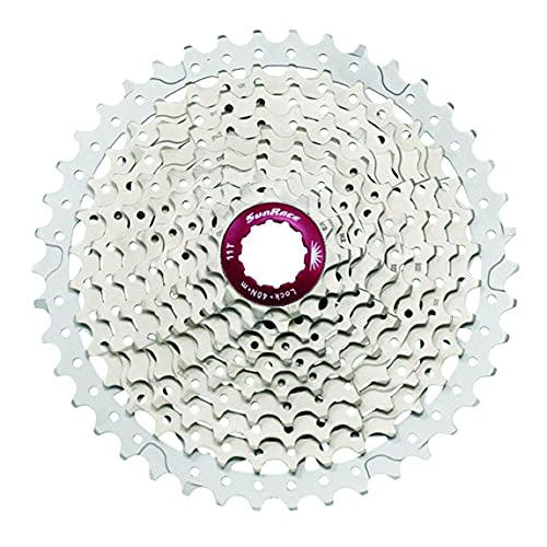 Sunrace MTB Speed Cassette, Plateado, 11-42T, Unisex-Adult