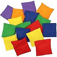 20 PCS Colorful Nylon Bean Bags for Tossing for Kids & Family Fun Outdoor Games