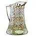 Produktbild LOBERON Krug Meloisey, traumhafter Rautenschliff, elegantes Design, Wasserkaraffe, Küchenutensilien, Tischdekoration, Tischaccessoire, Glas, Messing, klar/silber