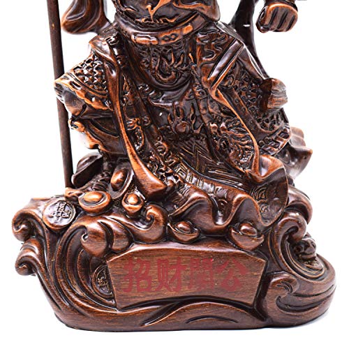 Estatua Feng Shui Guan Di para decoración miniatura 5