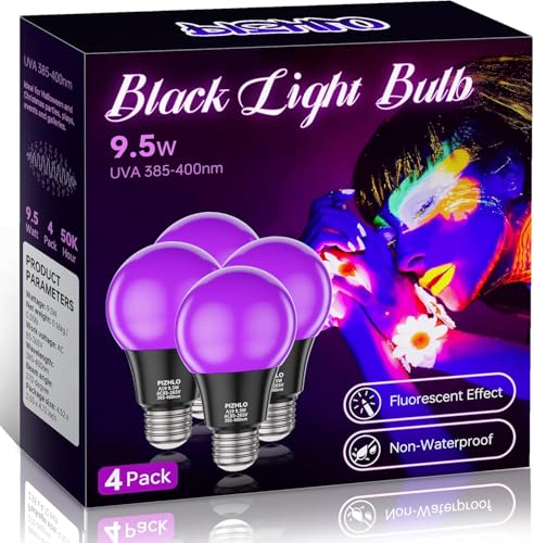 30% Off 4-Pack Black Light LED Bulbs for Parties & Decor - Image 2