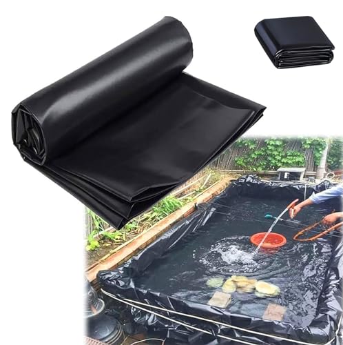 Bâche D'étang HDPE 5x5m - Épaisseur 0,3 Mm, Imperméable, Renforcée, Pour Bassin à Poissons, Jardin Aquatique, Piscine Naturelle
