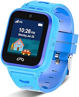 Kids Smartwatch Phone 4G with Sim Card, Anti-Lost WiFi LBS GPS Tracker Game