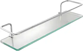 Prateleira Porta Shampoo Vidro Reto 30cm