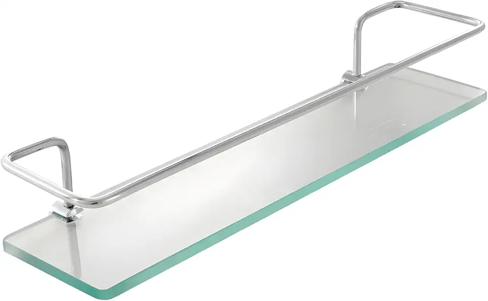 Prateleira Porta Shampoo Vidro Reto 30cm