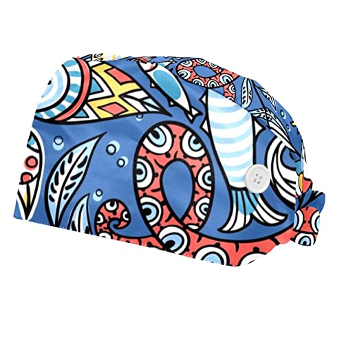 Chapeaux bouffants JDEZ 2PCS avec bandeau anti-transpiration pour le travail