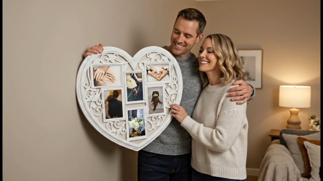 Amazon.com - JOICE GIFT White Wall Large Hanging Heart Shape