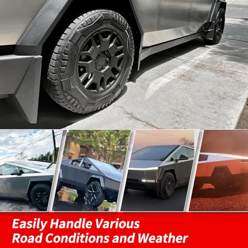 Image of Mud Flaps Splash Guards for 2023 2024 Tesla Cybertruck Pickup Splash Fender Accessories OEM Style PP+TPO Material,No Need to Drill Holes 4PCS