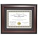Creative Picture Frames 11x14-inch Mahogany Diploma Frame with Black Mat to Hold 8.5” x 11” Graduation Certificate Documents with Installed Wall Hanger