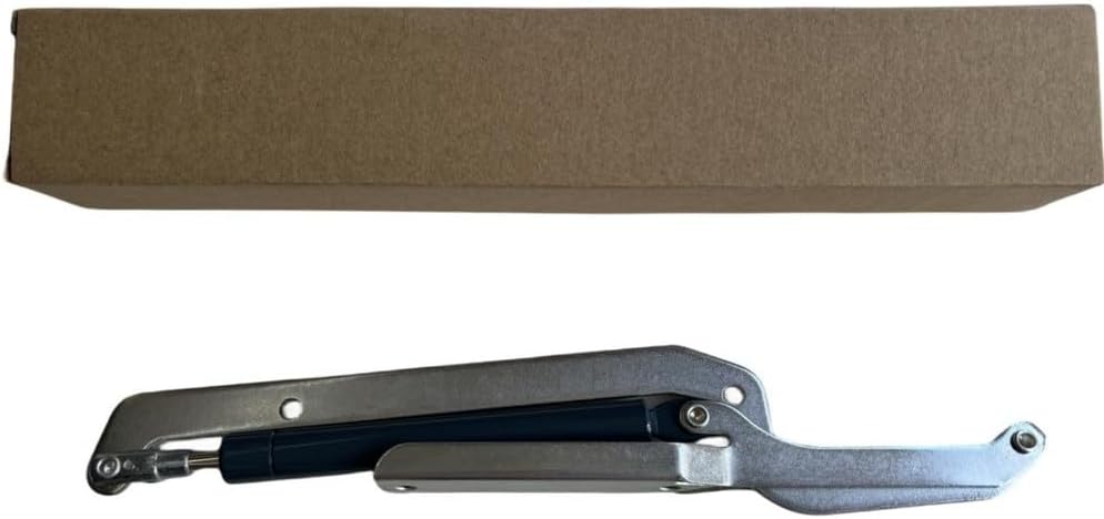 Steel Lid Hinge with Strut Large Storage Box, Shock Absorber Support, Silver Hardware 29x24x3cm