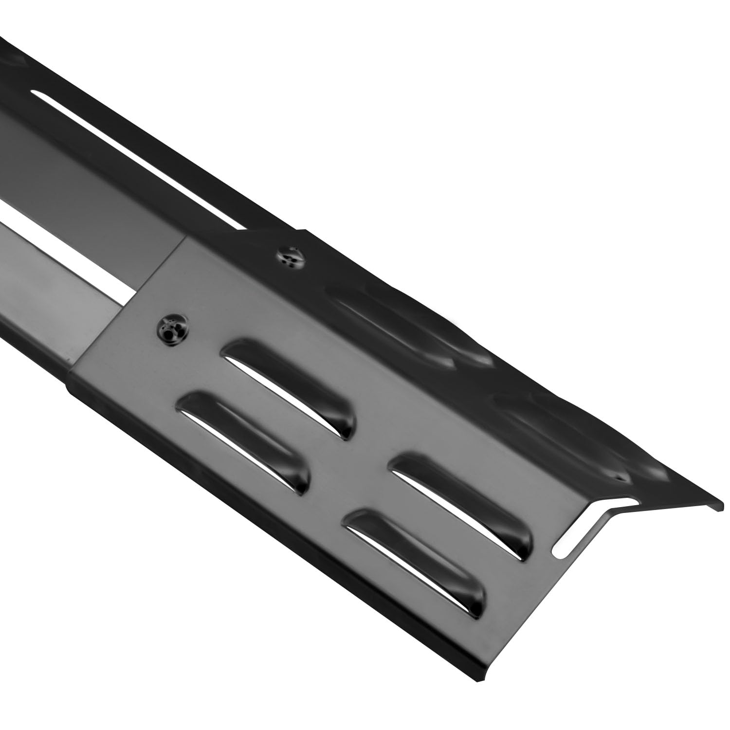 WELL GRILL Regulowana osłona palnika od 29 cm do 43 cm, rozdzielacz płomienia, szyny aromatyczne, akcesoria do Burnhard, Mayer, Campingaz, Enders i większości grilli gazowych, 6 sztuk