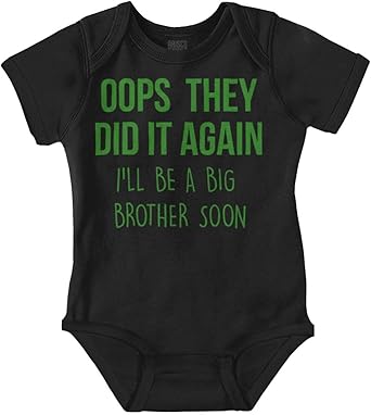 Brisco Brands Funny Big Brother Baby Announcement Baby Bodysuit Jumper Boys