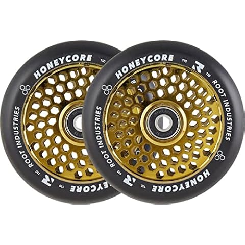 Root Industries Honey Core Wheels 110mm - Black/Gold Cover