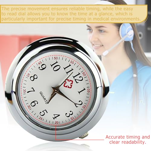 Lot de 6 montres d'infirmière avec clip - Montre d'infirmière - Pratique - Moniteur de fréquence cardiaque - Pour médecins et infirmières (bleu clair, rose, rouge, blanc, orange, violet – Image 5