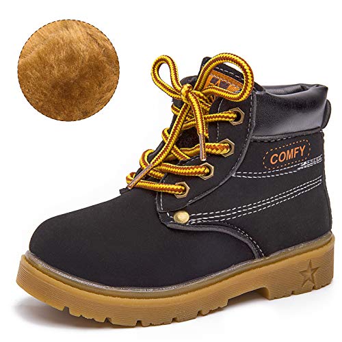 Szsppinnshp Toddler Boys Girls Hiking Boots Kid's Winter Snow Boots