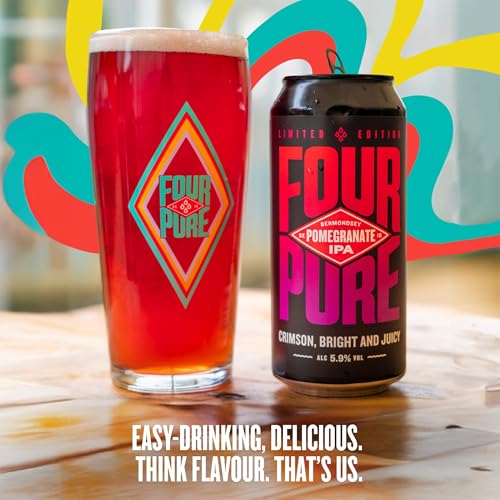 Fourpure Pomegranate IPA – Naturally Brewed Crimson, Bright & Juicy IPA – Vegan Craft Beer (12x440ml Cans) Fourpure Pomegranate IPA - Naturally Brewed Crimson, Bright & Juicy IPA - Vegan Craft Beer (12x440ml Cans) – Fourpure